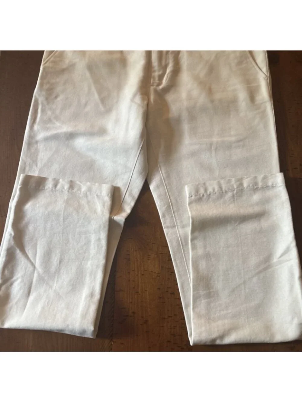 Banana Republic Kent field Pant Beige Linen Size 34 X 32